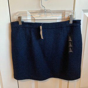 Gap Women’s Mini Skirt Sz 8 Wool Lined Blue Waist 32", Hip 40", length 15". NWT